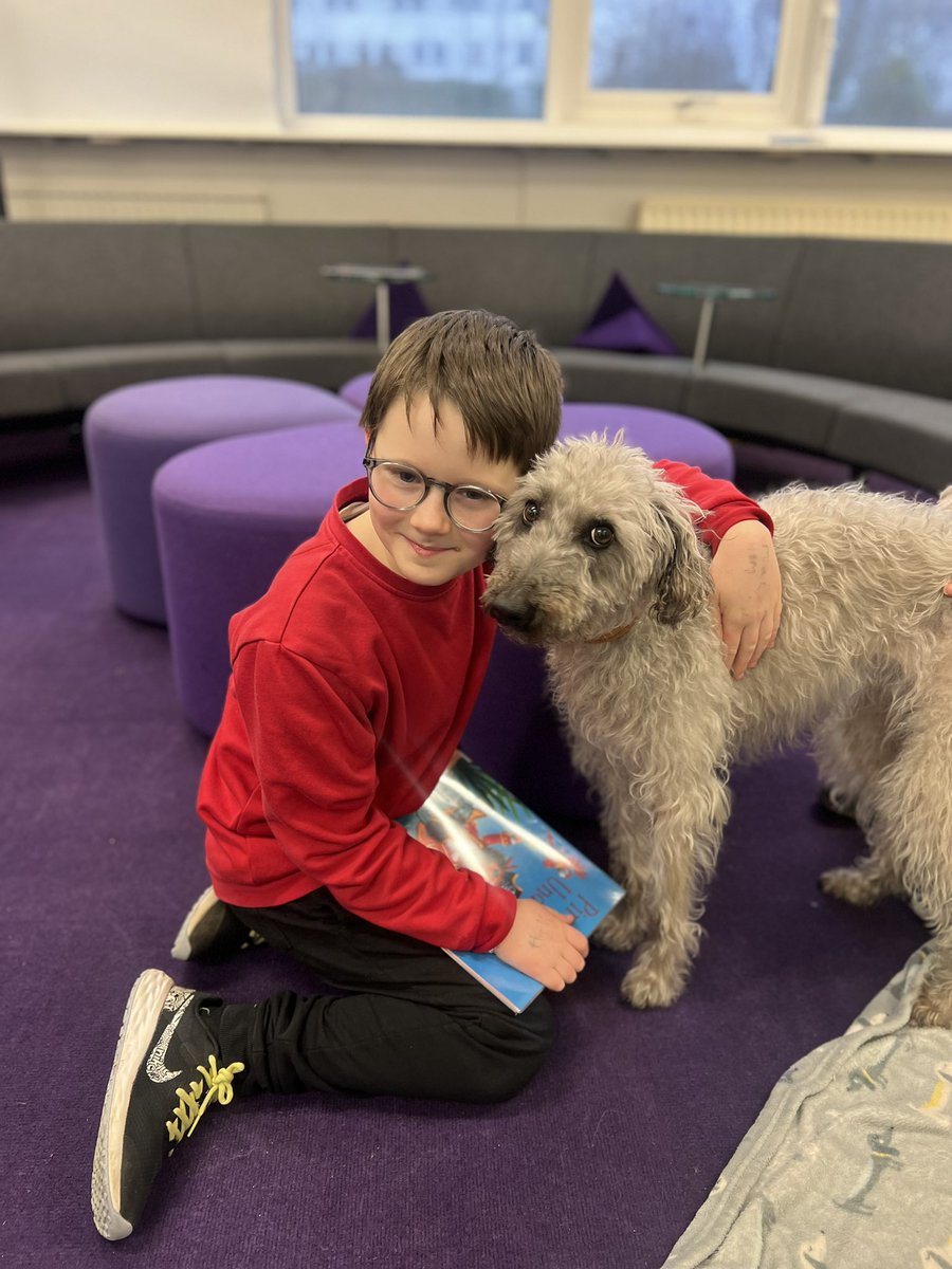 Sometimes there is no better way to end a day than reading to Hettie, our Therapet. <a href="/CanineConcern/">CanineConcernTrust</a> #therapet