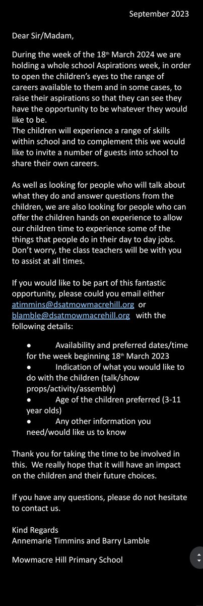 Barry Lamble (@barry_lamble) on Twitter photo It's that time again where I share this and ask for help. Please come and inspire my kids - in person or virtually. #AspirationsWeek
<a href="/JoeMarler/">Joe Marler</a> <a href="/tomfordyce/">Tom Fordyce</a> <a href="/WhatPeopleDoPod/">Is This What People Do?</a> fancy us turning the tables on you? It's that time again where I share this and ask for help. Please come and inspire my kids - in person or virtually. #AspirationsWeek
<a href="/JoeMarler/">Joe Marler</a> <a href="/tomfordyce/">Tom Fordyce</a> <a href="/WhatPeopleDoPod/">Is This What People Do?</a> fancy us turning the tables on you?