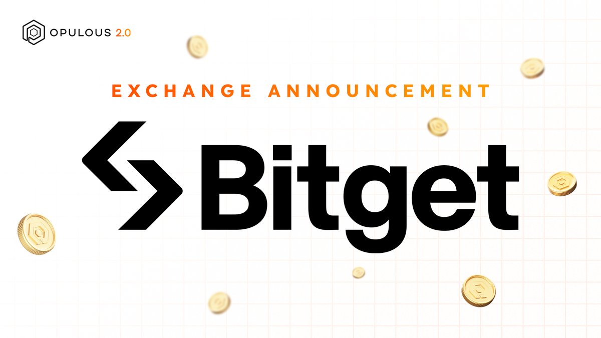 Opulous (@opulousapp) on Twitter photo 🤝 Exchange Announcement
We're thrilled to announce that next week, $OPUL will be listed on <a href="/bitgetglobal/">Bitget ⚙️⬆️ 7️⃣</a>!
BitGet is a top-tier CEX with over 20 million users globally across 100+ countries.
Get ready for exclusive trading competitions, increased promotions, and more, 🤝 Exchange Announcement
We're thrilled to announce that next week, $OPUL will be listed on <a href="/bitgetglobal/">Bitget ⚙️⬆️ 7️⃣</a>!
BitGet is a top-tier CEX with over 20 million users globally across 100+ countries.
Get ready for exclusive trading competitions, increased promotions, and more,