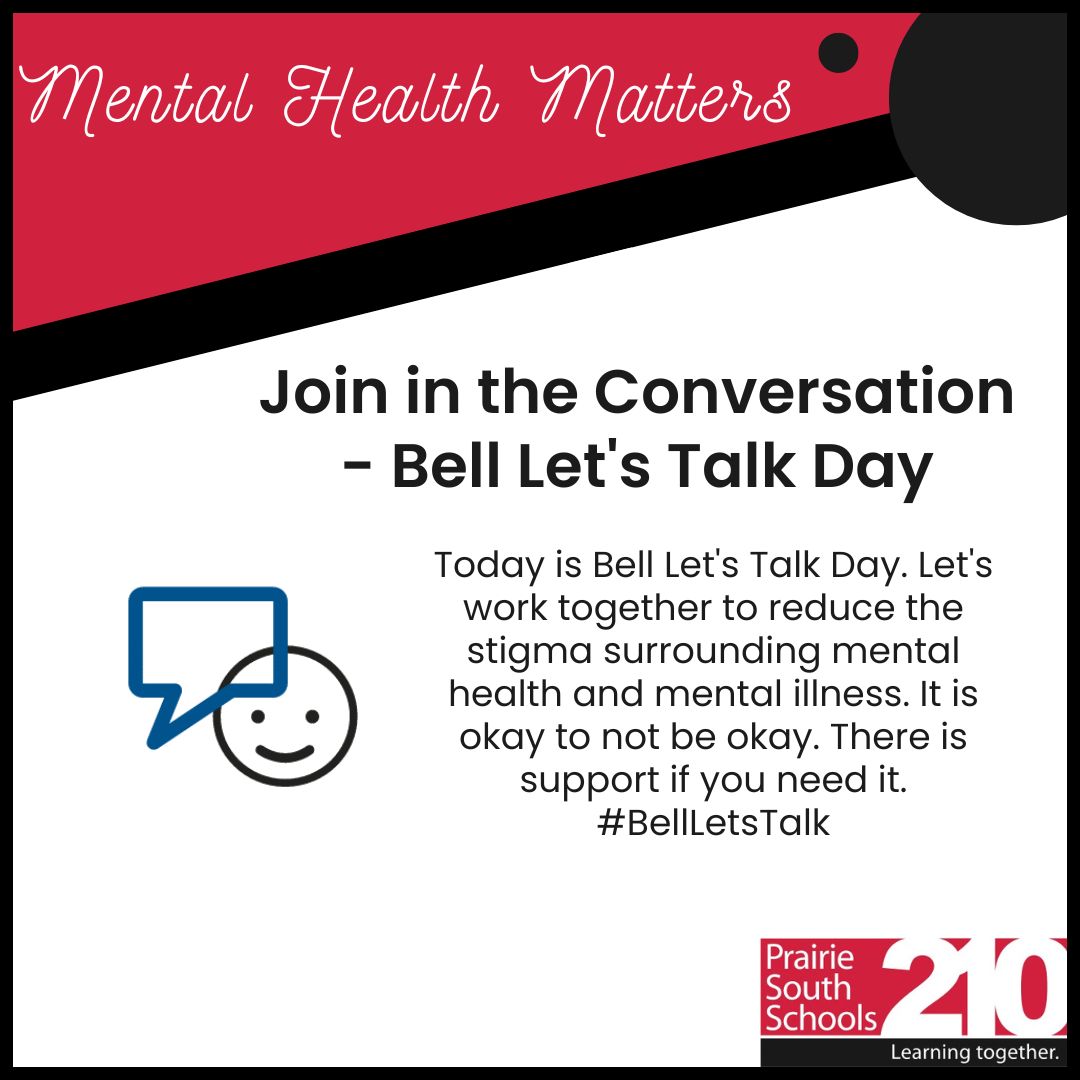 Mental Health Matters.  #BellLetsTalk