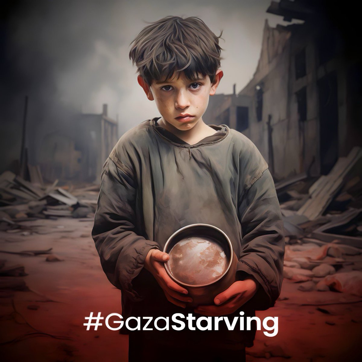#GazaStarving