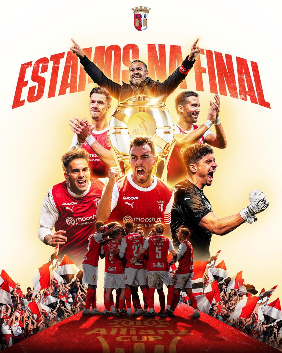 A nossa ambição não fica por aqui… ✨

Estamos na 𝗙𝗜𝗡𝗔𝗟 da 🏆 #AllianzCUP! 🥳

#PorMais