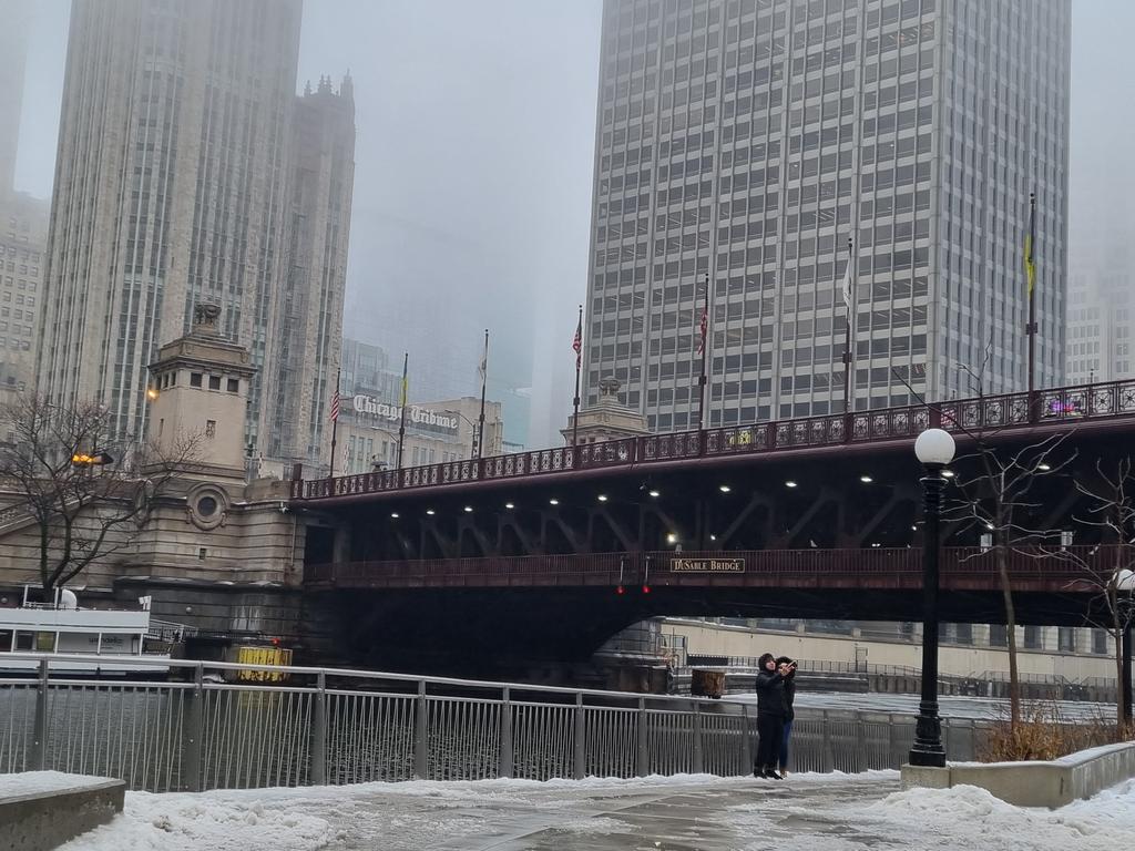 When my bestie was sick, she became obsessed with ER, and I told her we'd visit Chicago one day.  The other big C stole her chance, but she was definitely with me as I wandered the windy city today and wrote her name in the snow. ❤️