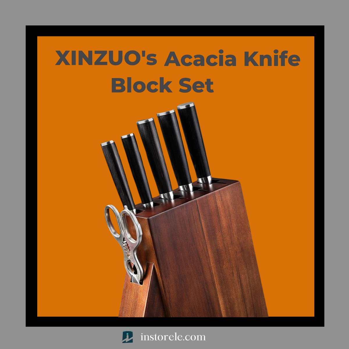 instorele's tweet image. Sharpness Redefined: XINZUO's Acacia Knife Block Set! 🔪💫
Upgrade your cooking game today! #XINZUO #KnifeSet #CulinaryPrecision #kitchensanctuary #kitchenware #kitchenalia