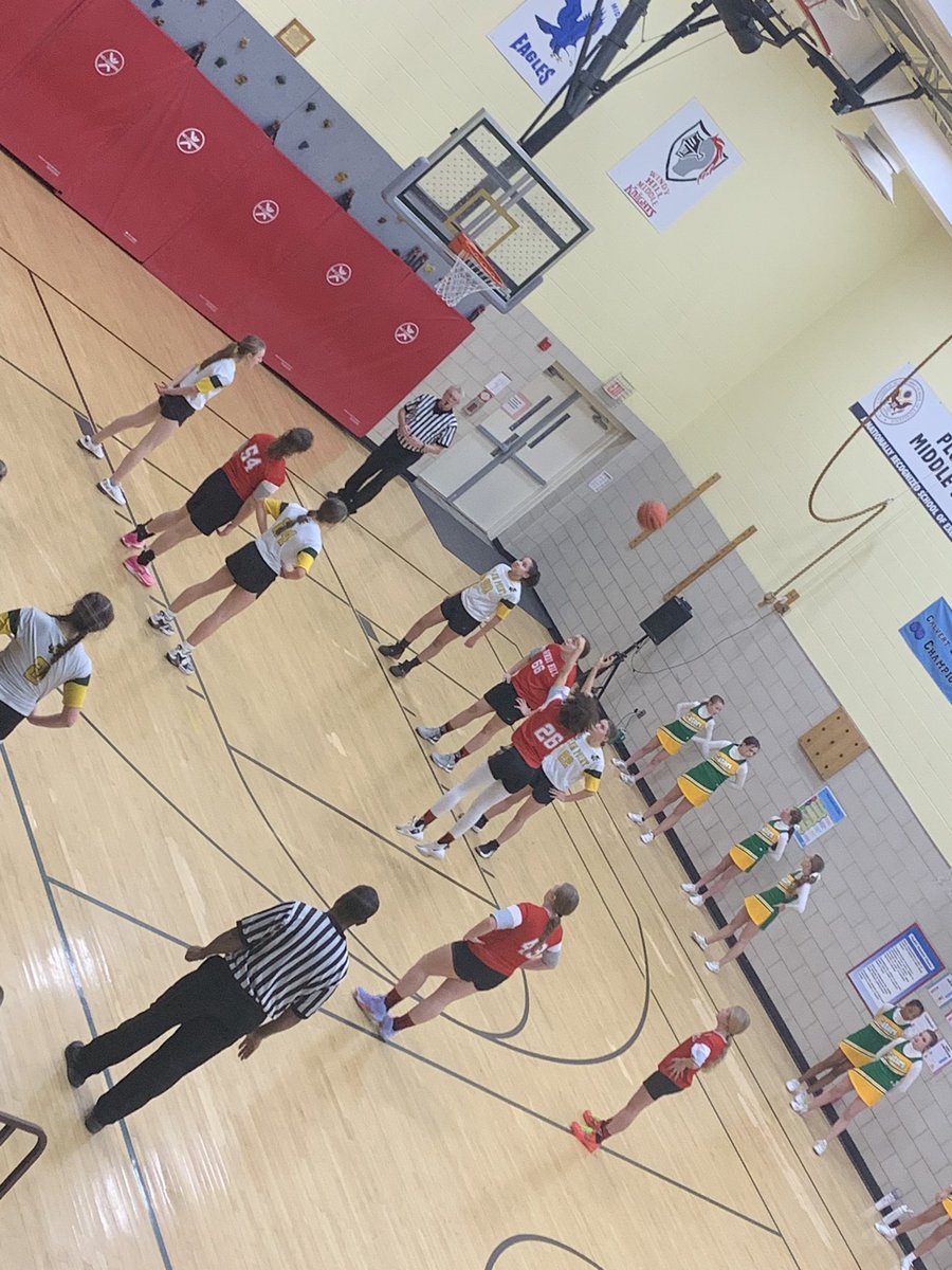 It’s game day at Plum Point Middle for our Girls Basketball team! Leading at the half, you can’t beat the #KnightHustle 🔥❤️🖤🏀