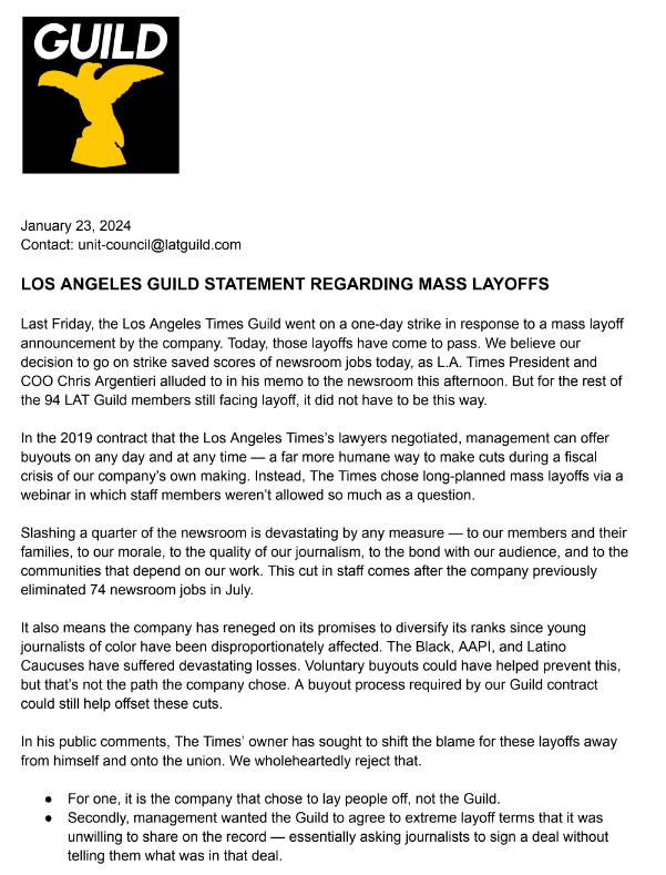 L.A. Times Guild 🦅 tweet media