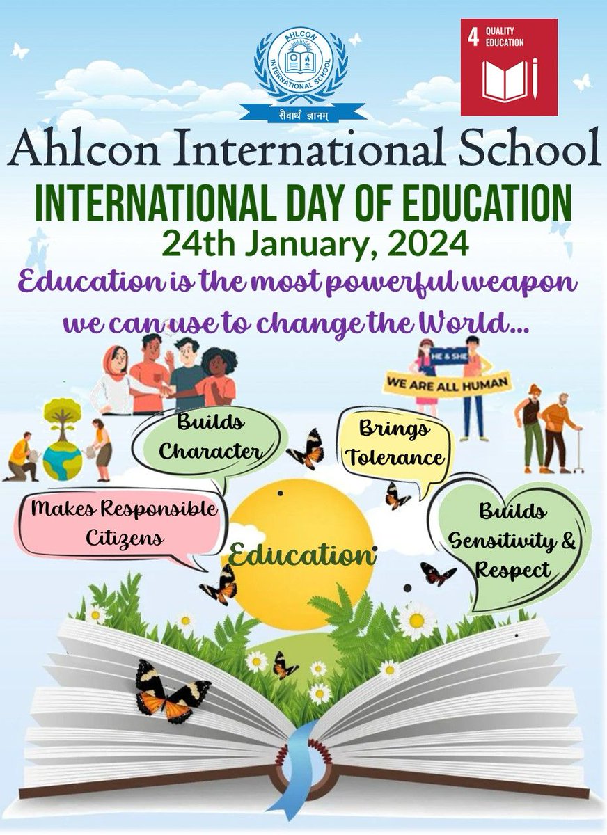 #ahlconintl celebrates the power of education that transforms lives & builds a better world for all. Let's join hands to make education accessible to each & every child. #InternationalDayofEducation @ashokkp @y_sanjay @pntduggal @ShandilyaPooja