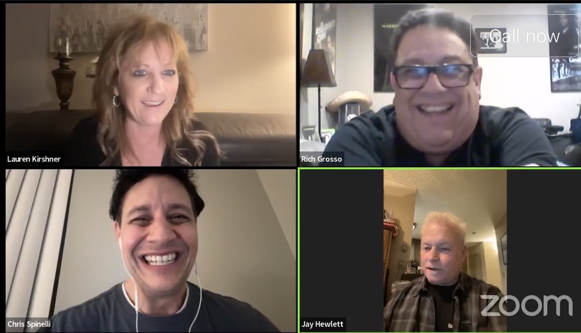 Dennyscomedians's tweet photo. #Action #shot from #LastWeeks #TheBigShow! #ThankYou @richgrosso61 for being our #Guest. #standupcomedy #talk #Hollywood #Comedy #Entertainment #FacebookLive #jokes #GoodTimes #Fun @LaurenKirshner @realjayhewlett @chrisspinelli2 @Zoom https://t.co/Hk1M4KftuK