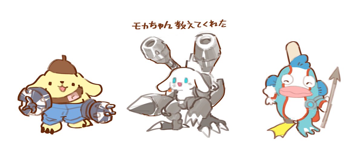765Nanami's tweet photo. Sanrio x Digimon https://t.co/Imfx8C3lOB