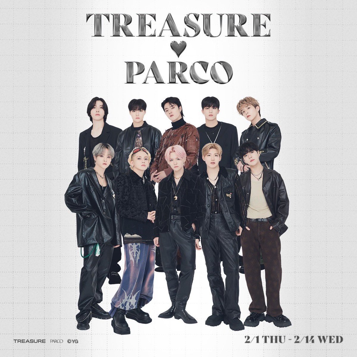 yg_treasure_jp's tweet photo. [💎] #TREASURE_INFO

⋱ TREASURE ♡ PARCO ⋰

バレンタインキャンペーン実施決定🤍

🗓キャンペーン実施期間
2/1 (木) ~ 2/14 (水)

ノベルティプレゼントや
豪華プレゼントキャンペーンも実施‼️

全国のPARCO店舗にて
バレンタインをお楽しみください🍫✨

🔗 https://t.co/ZZ3Kl5cBmN https://t.co/1tKgQISOoY
