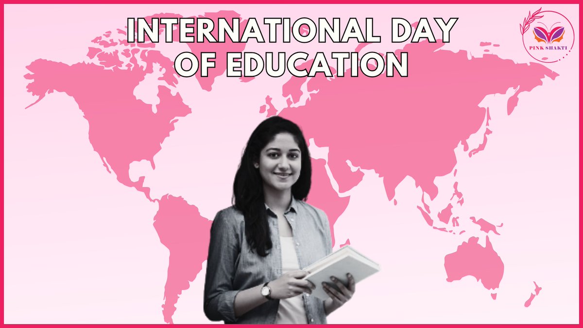 #Celebrating the #powerofknowledge on #internationaldayofeducation! Let's join hands to create a #world where #education knows no boundaries. Every mind, every dream, deserves the chance to flourish. #educationforall #learnandserve #globallearning #pinkshakti