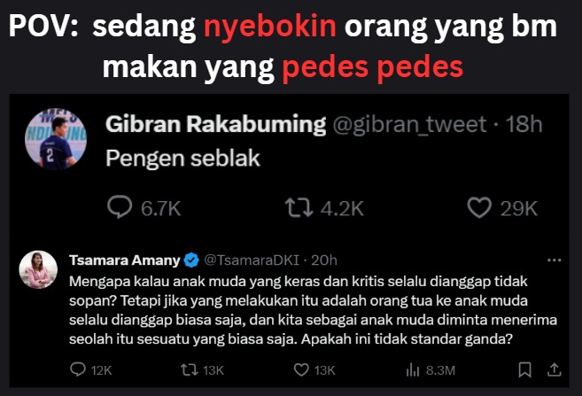 POV : Ketika Penjilat sedang service majikan anak Penguasa.

Asli jijik banget liatnya, padahal sang penjilat itu staf di BUMN lohh 🤮🤮🤮

Makin muak dan makin mantap #AsalBukanPrabowo