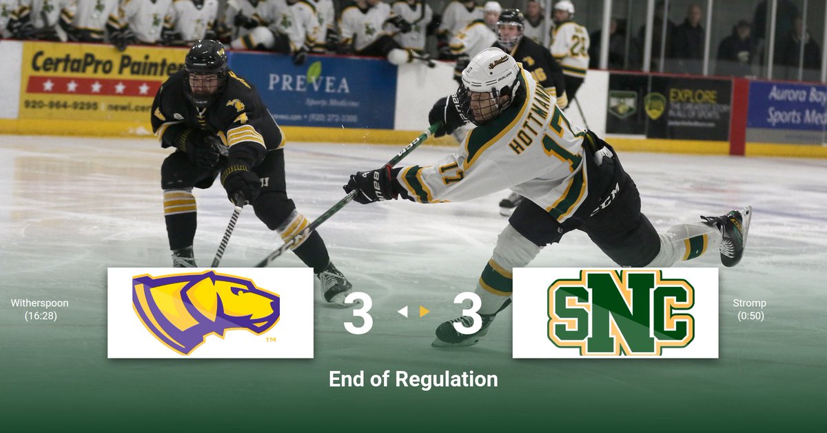 SNC Men's Hockey (@sncmenshockey) on Twitter photo Scoring summary after the regulation, St. Norbert 3 - UW-Stevens Point 3. Scoring summary after the regulation, St. Norbert 3 - UW-Stevens Point 3.