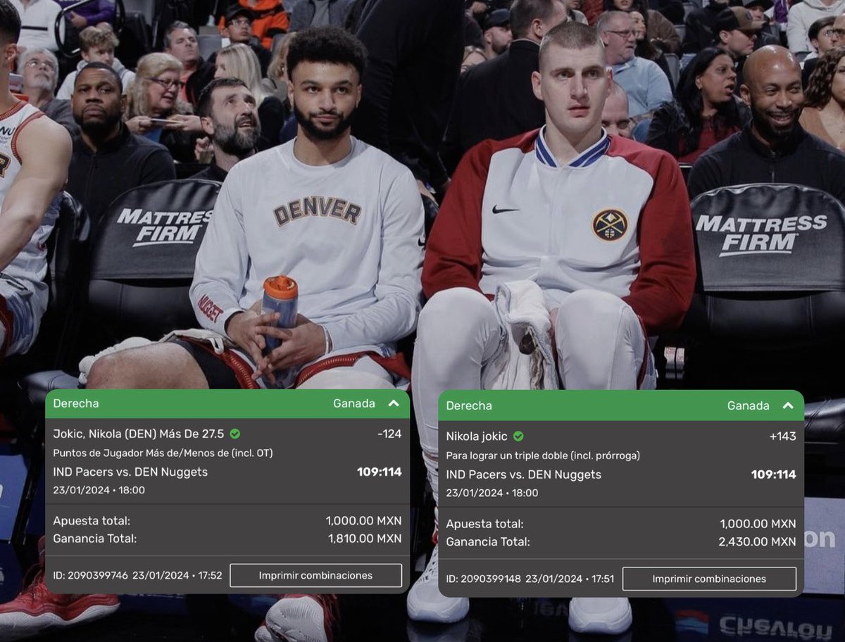 ✅✅✅

Siempre con estos dos 🫶🏼
#Nuggets #nba