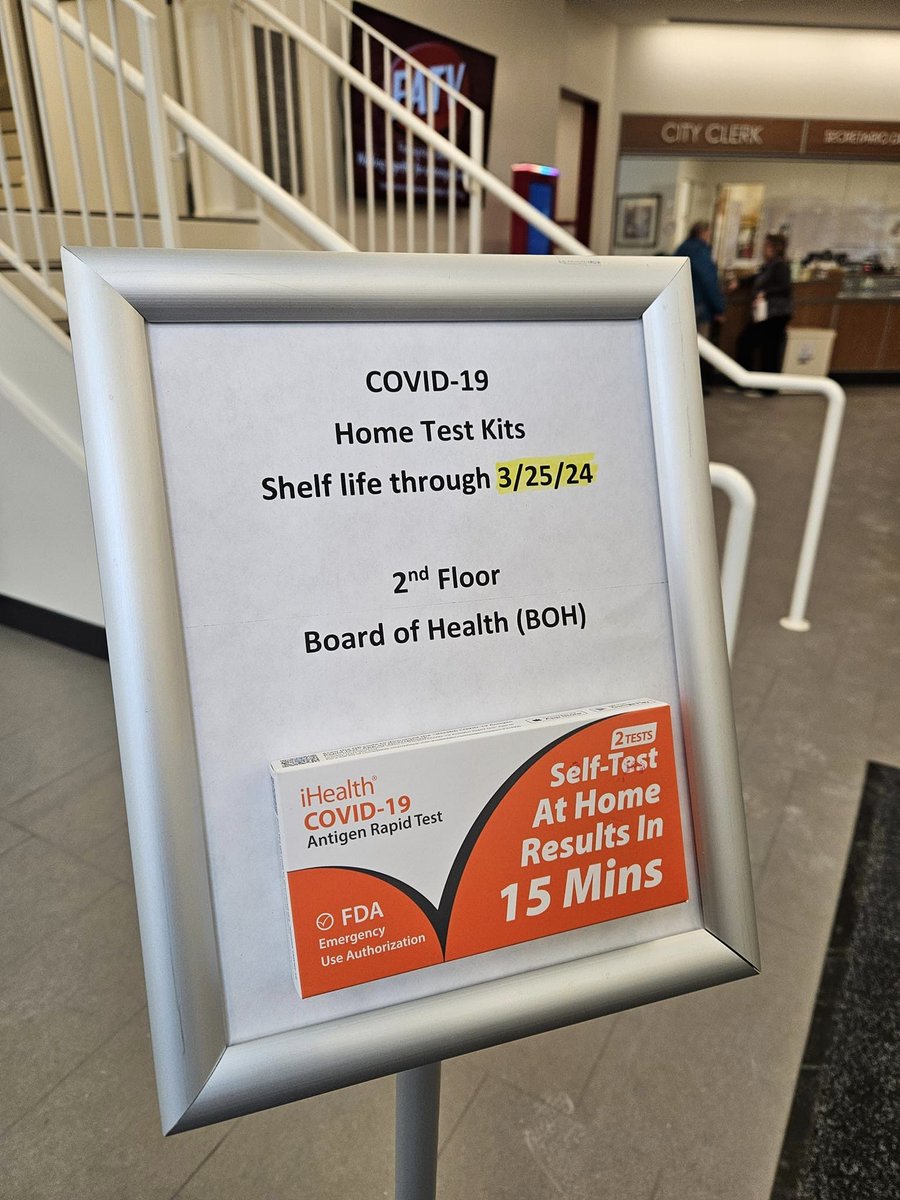 COVID-19 Test kits now available at Health Department
2nd Floor of City of Fitchburg City Hall 718 Main St. 8:30am-4:30pm