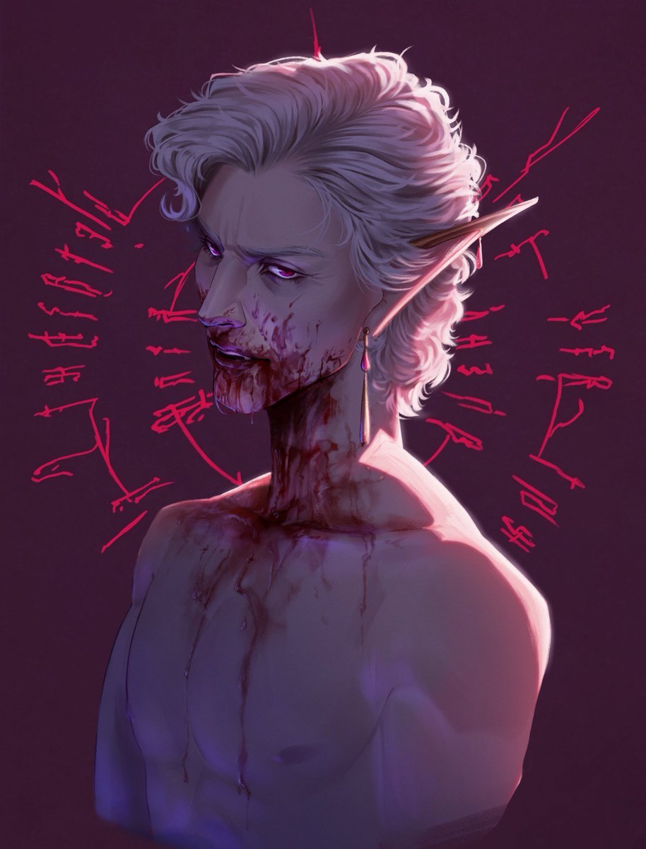 I love drawing vampires over-indulging