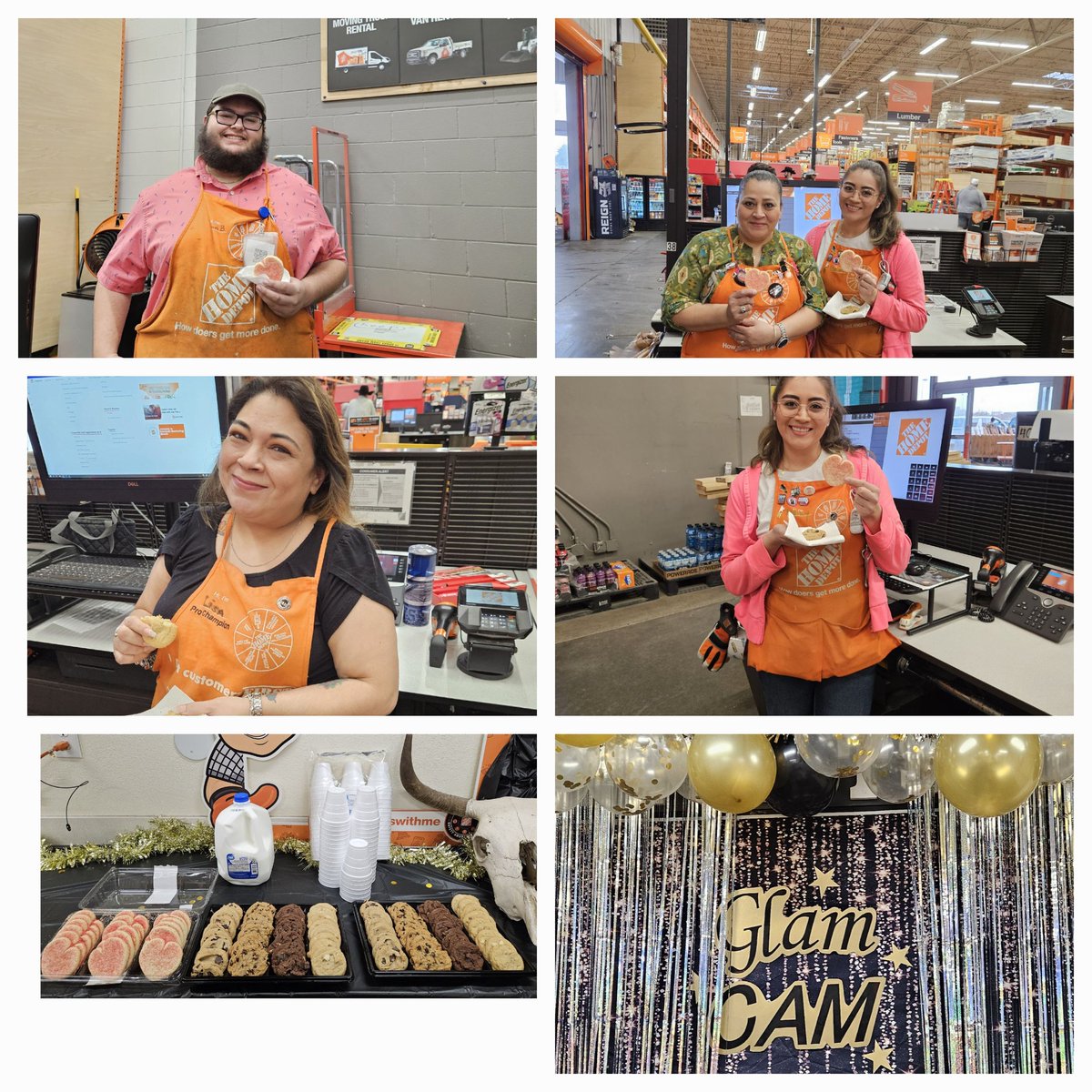 Kicking off our CAM GLAM Celebration week, Treat Tuesday for our amazing cashiers,Pro toolrental, and service desk. Thanks for all you do!@Jennifer_HD6564 @_Elisa_Cabrera @Chrissaw3 @ARMYvetTEX @65fbea @JimmyEchavarria @Hanna08258794 @Jacob_Kautz_