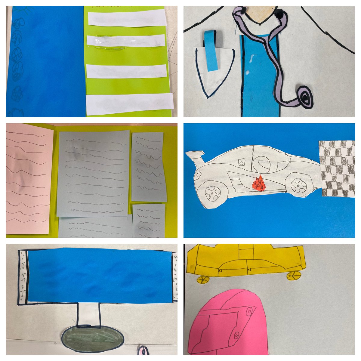 MrsArnoldELA's tweet photo. Students were inspired by Misty Copeland and Christopher Myers sharing their dreams today and started collages to showcase dreams of their own. #CrayolaCreativityWeek https://t.co/awstpwT5xy