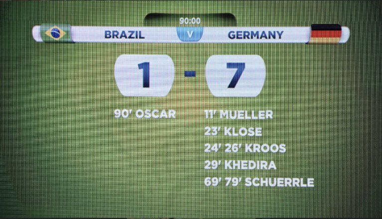 JpremFpl's tweet photo. Brazil vs Germany at the 2014 World Cup #brazil #football https://t.co/niZIvZgMww