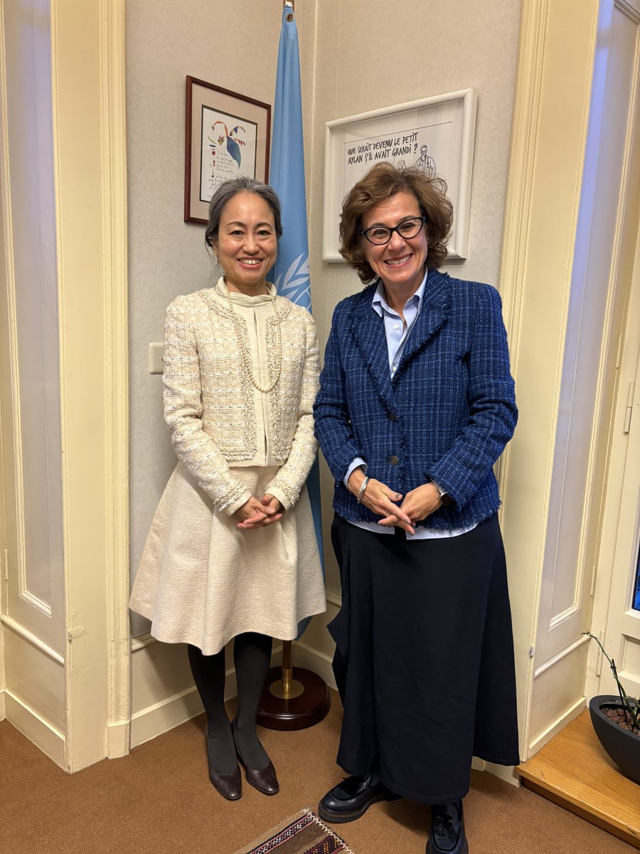 #HumanRights are fundamental for everything we do. 

Very nice meeting Nada Al-Nashif, Deputy High Commissioner of @UNHumanRights, after a long time!  

We discussed how we can strengthen our partnership 🤝🏼 at the country level through #UPR process, #bizhumanrights & more.