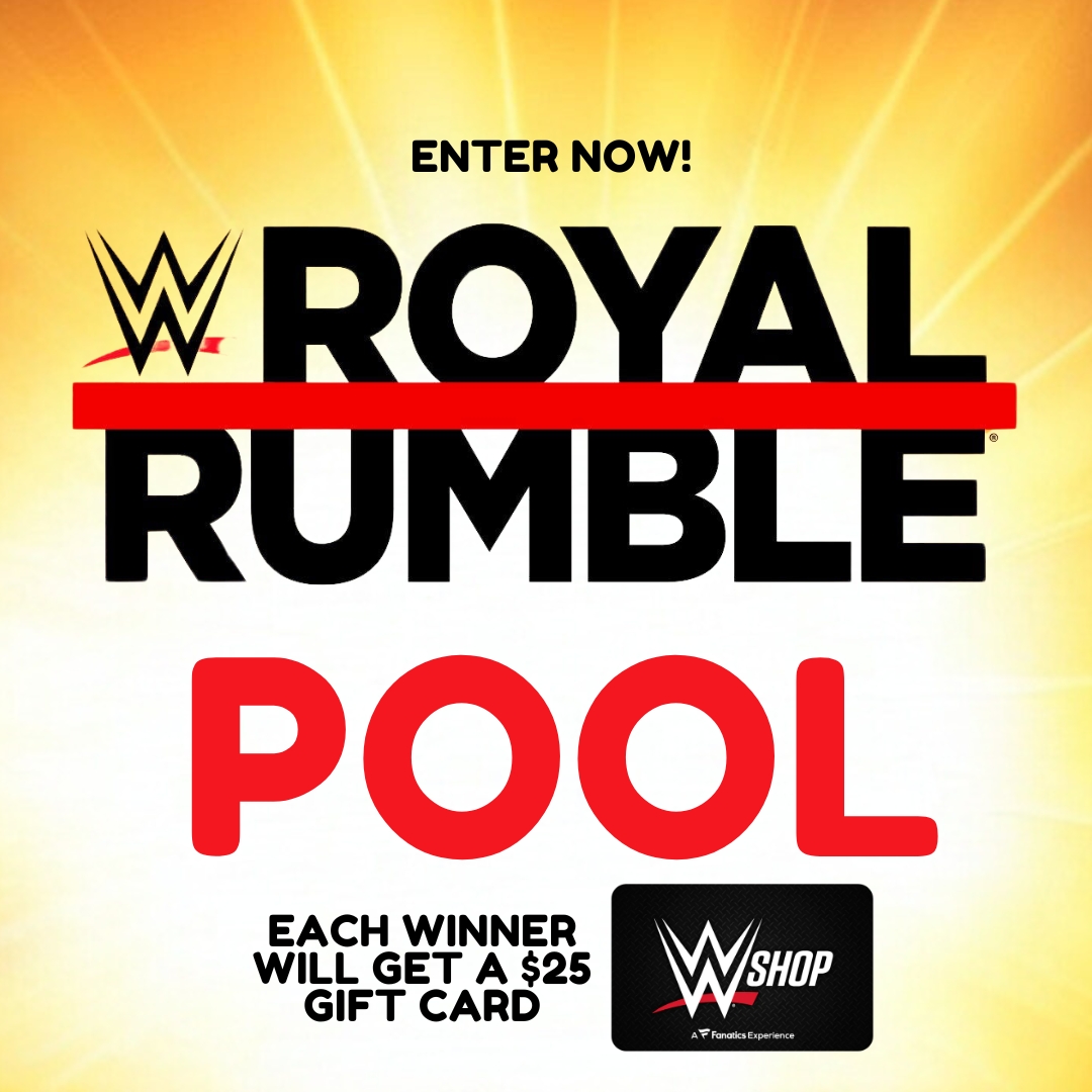 🔥ENTER MY ROYAL RUMBLE POOL!🔥

How It Works:
⭐️(60) people will get selected to enter in my Men's and or Women's Royal Rumble pool (30 each)
⭐️The (60) people will be given a random number into either the Men's or Women's Royal Rumbles
⭐️Whoever gets the winning entry in each