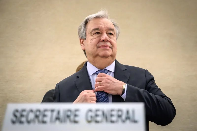 HenMazzig's tweet image. BREAKING: for the first year since he took on his role as Secretary General of the UN in 2018, António Guterres will not participate in the annual Holocaust Remembrance Day at NYC Park East Synagogue on Saturday.