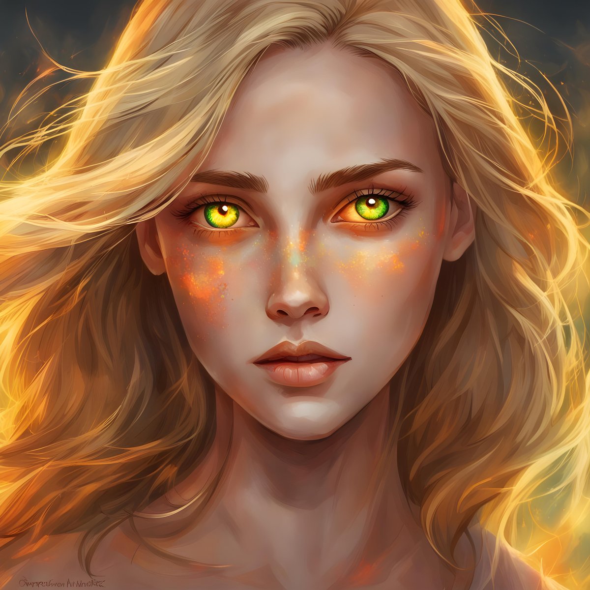 zero2zedGaming's tweet photo. Embers Within #portrait #beauty #woman #internalfire #glowingeyes #blonde #ai #digitalart #art #artificialintelligence #aigenerated #generativeai #machinelearning #aiartwork #ai #aiartcommunity https://t.co/8OzdpHyQQ5