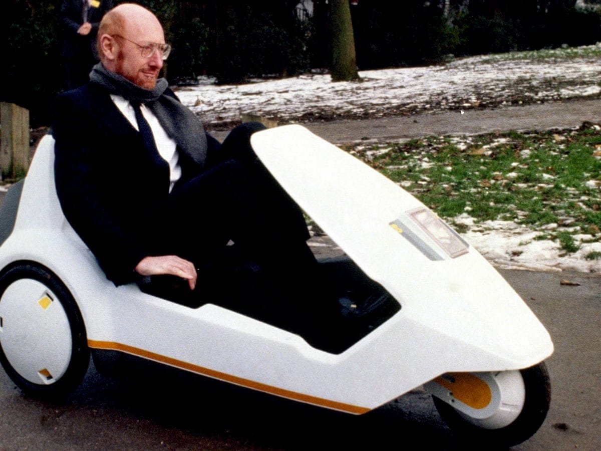 I wonder where #ElonMusk got the idea for an electric vehicle from? #SirCliveSinclair #Sinclair #C5