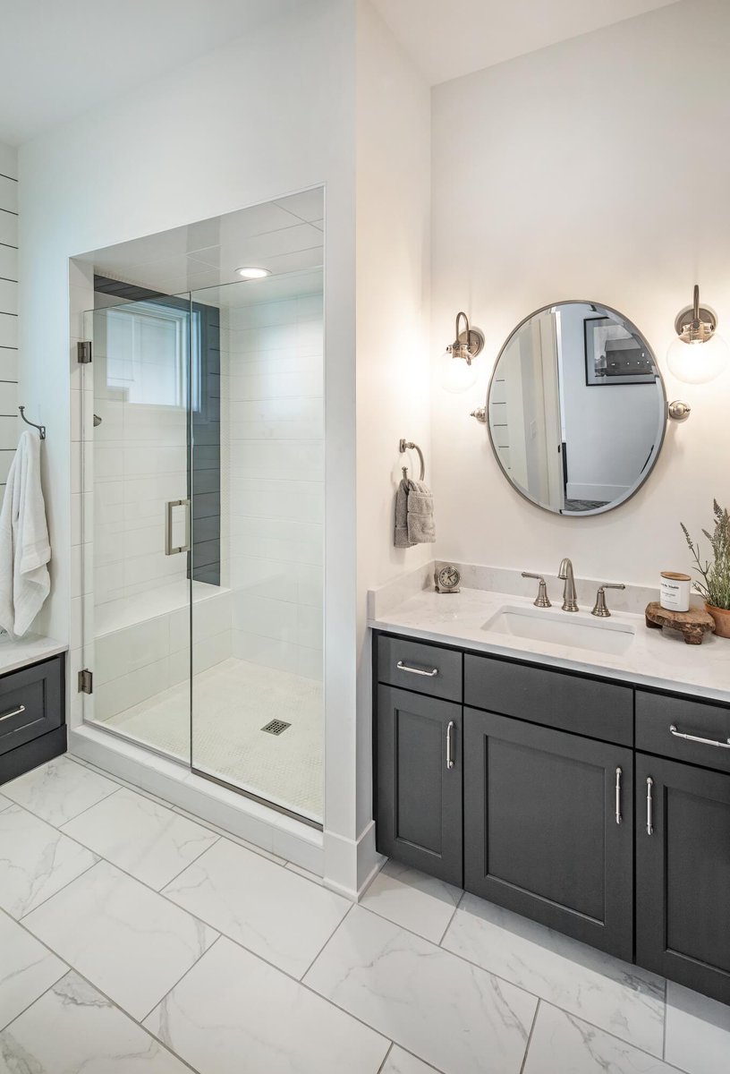 Creating a touch of spa at home 🤍🚿

🎨 Lisa McCoid
🏠 Grace Custom Homes 
💡 Ferguson Showrooms 
🪵 CE Smith
🪞 Elite Glass
📸 Tom Kessler Photography 

#interiordesign #bathroomgoals #bathroominspiration #homespa #luxurybathroom #bathroomdesign #modernbathroom #dreambathroom