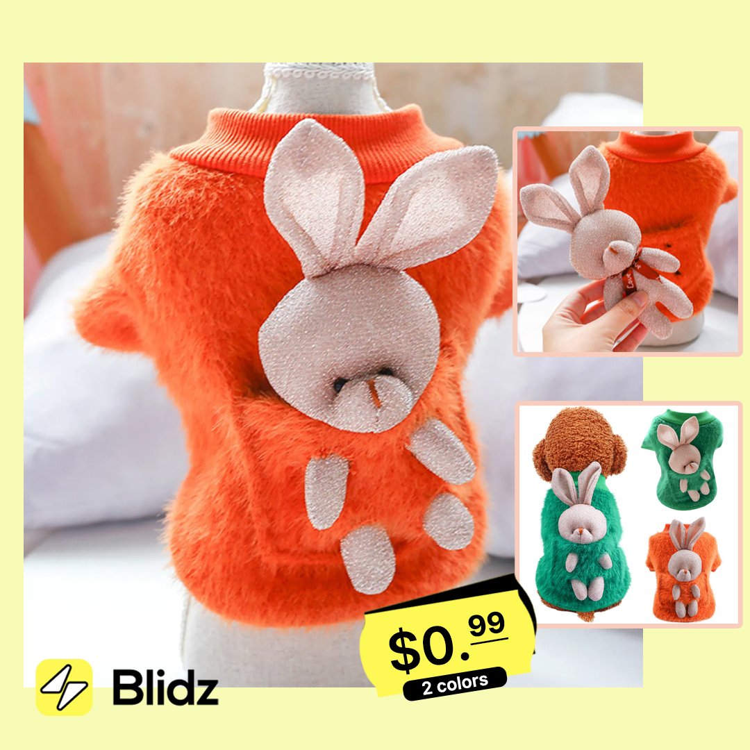 Check out Blidz's TOP5 DOG Clothes, finding warm and cute outfits for your furry friend.🤗💕
blidz.app.link/product/62obsc…
blidz.app.link/product/62dc19…
blidz.app.link/product/62obng…
blidz.app.link/product/62dc3g…
blidz.app.link/product/62mhk5…

 #dogclothes #dogclothing #shoppingonline #blidz