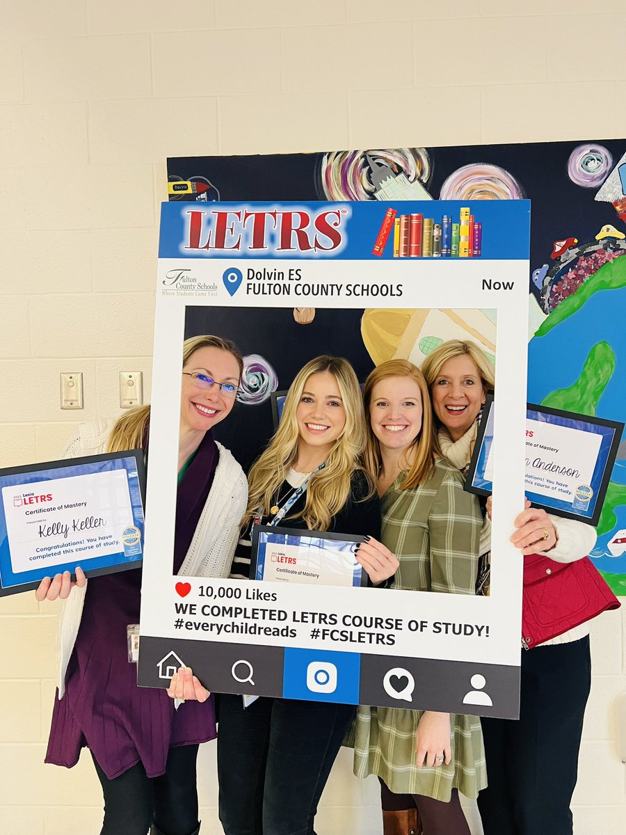 Woo hoo! So excited and proud to be finished with my LETRS journey! Thank you for celebrating us so well, @NolesAdventures ! @DolvinES #everychildreads #DolvINcredible
