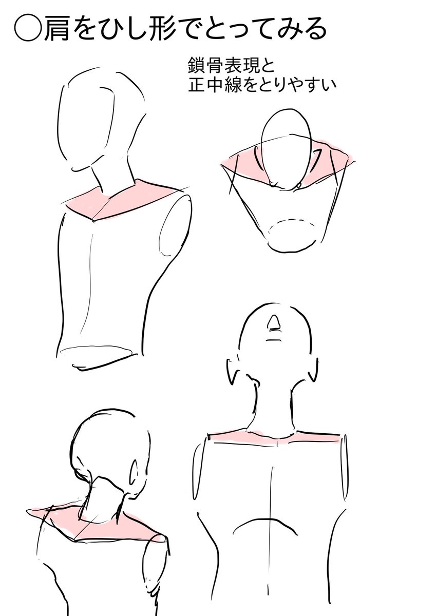 PrivateAnime's tweet photo. I believe that drawing is a way to organize thoughts.
How to simplify complex things.
The torso, shoulders, and waist are especially difficult parts.
If you can draw this well, you'll be able to figure it out. https://t.co/075G8ydiMr