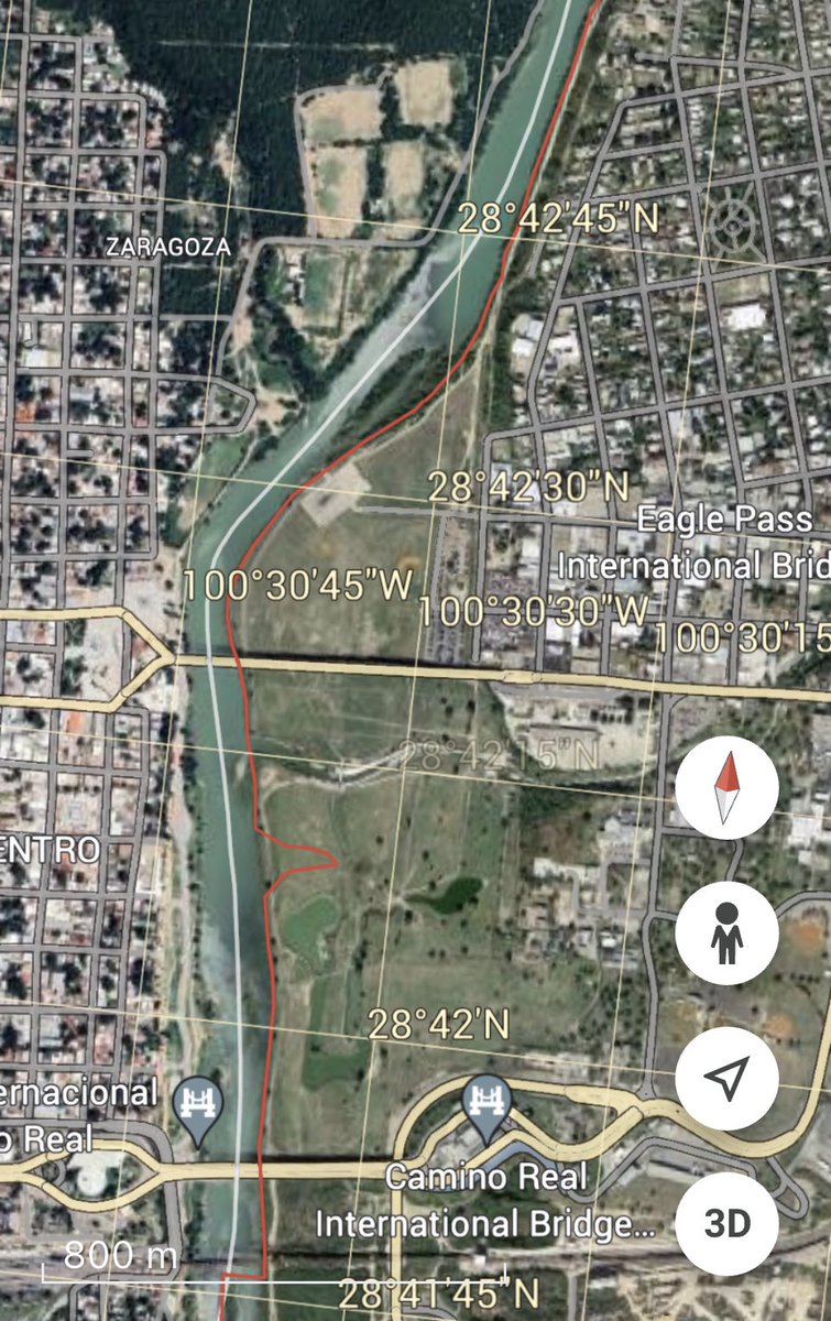 Excelsi04144814's tweet photo. @krassenstein You  just exposed yourself as somebody who is ignorant of the actual situation.

These photos are Shelby park and  TWO international bridges that are EASY walking distance away using the Mexican roads.

The purpose of Texas was to make them use the Port of Entry (as law requires) https://t.co/eUOtNo1WMZ