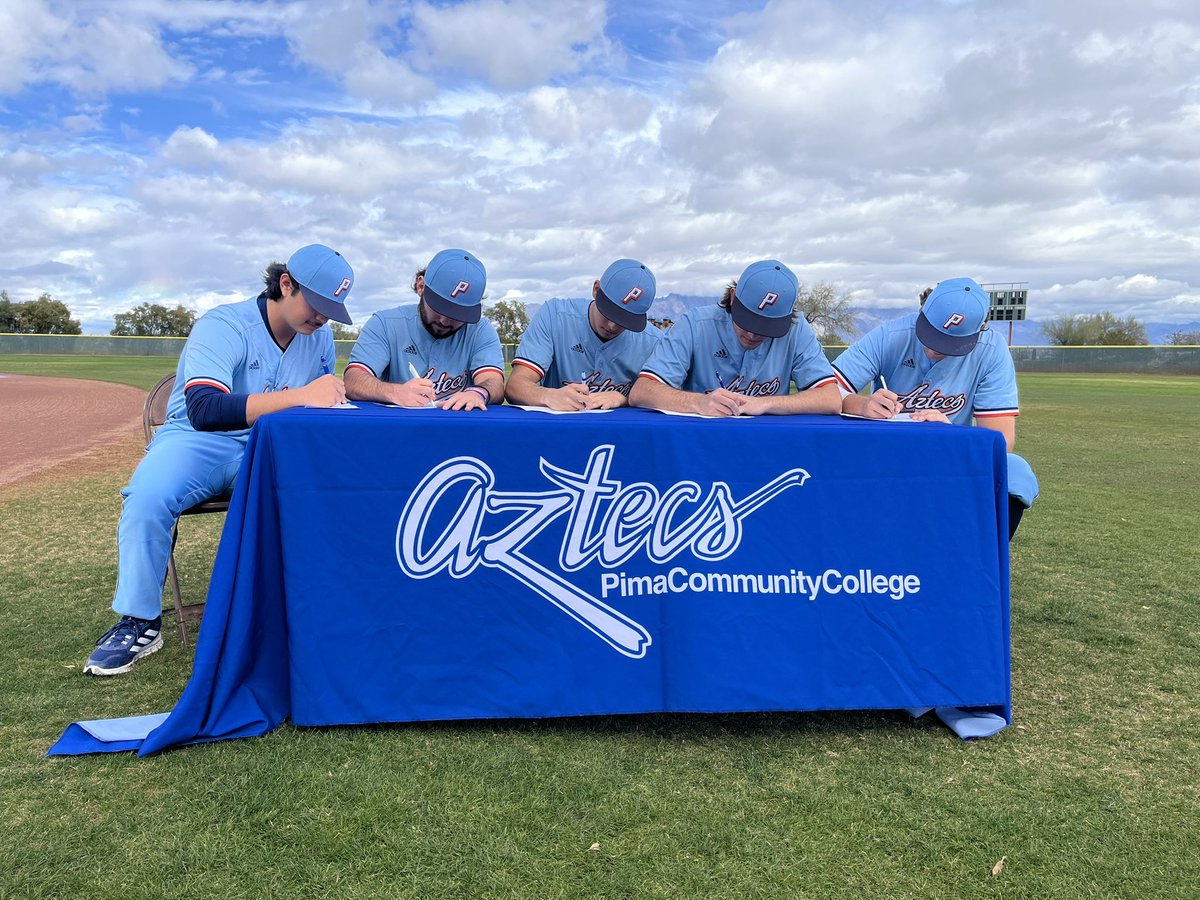 PimaAthletics (@pimaathletics) on Twitter photo Congrats to <a href="/BaseballPima/">Pima Baseball</a> players Diego Alvarez, Caleb Herd (University of New Mexico), Antonio Avila (University of Nevada), J.T. Drake (Texas Tech University) and Nate Gray (University of Arizona) on their NCAA Div. I signings. #PimaBaseball #AztecTOUGH
pimaaztecs.com/sports/bsb/202… Congrats to <a href="/BaseballPima/">Pima Baseball</a> players Diego Alvarez, Caleb Herd (University of New Mexico), Antonio Avila (University of Nevada), J.T. Drake (Texas Tech University) and Nate Gray (University of Arizona) on their NCAA Div. I signings. #PimaBaseball #AztecTOUGH
pimaaztecs.com/sports/bsb/202…