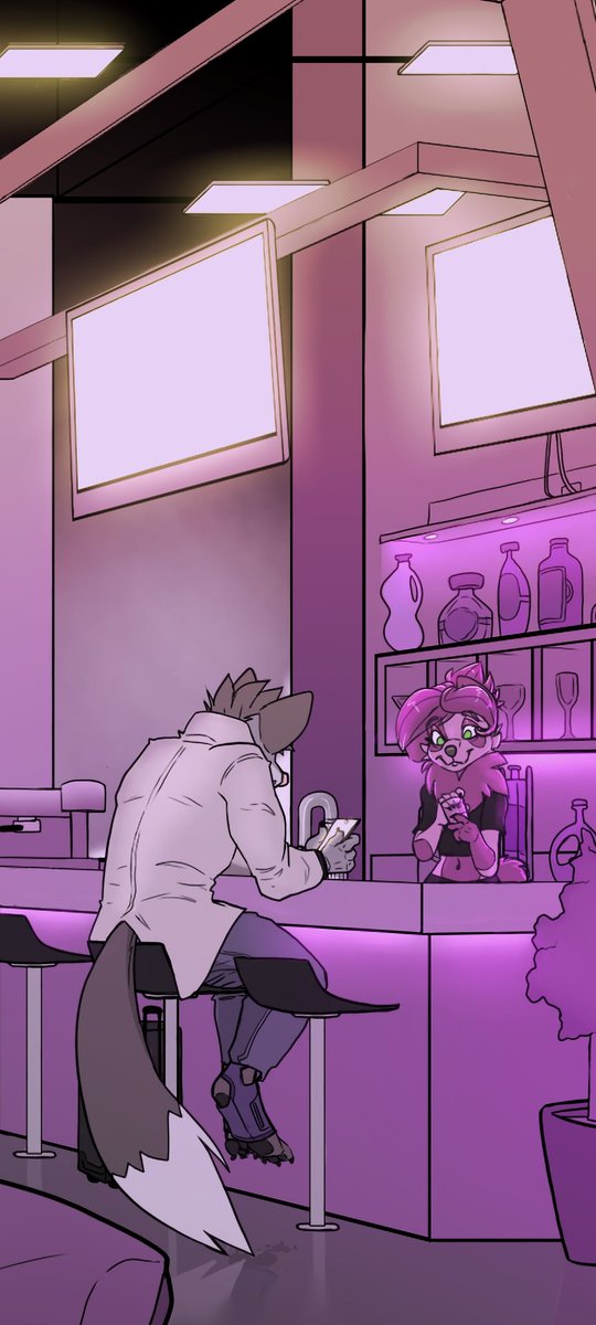 CloversDen's tweet photo. Twitter compression sucks butt haha, some High res. Closeups~
#thelayover #digitalart #comic https://t.co/ugq4SQGSEr