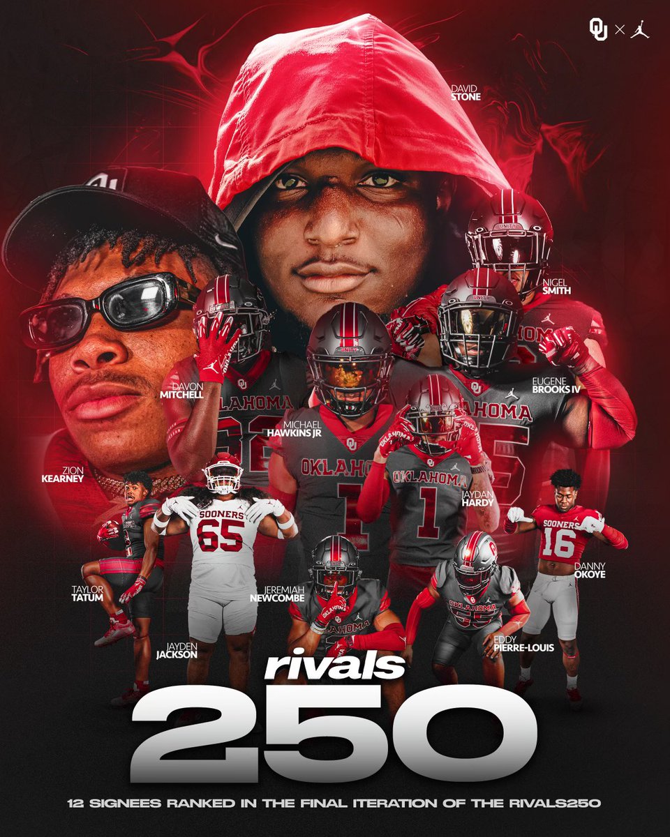 Twelve #24K signees land on the final #Rivals250 list 📈 

bit.ly/3Htijc4 | #OUDNA