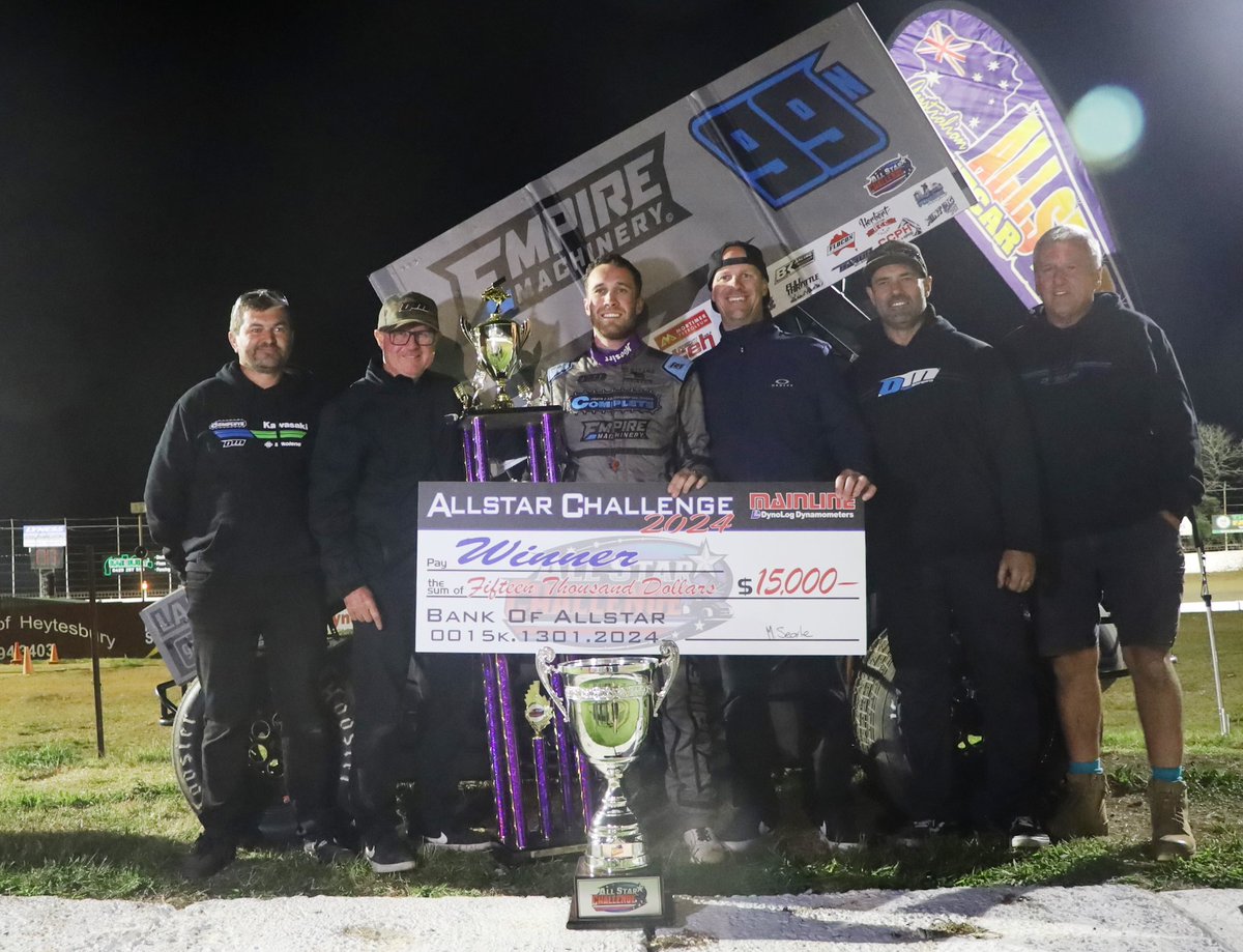 360 All Star Challenge did not disappoint. USA99 Carson Macedo picked up a cool $15K in his first run with a 360 @ Heytesbury Stockfeeds Simpson Speedway recently.