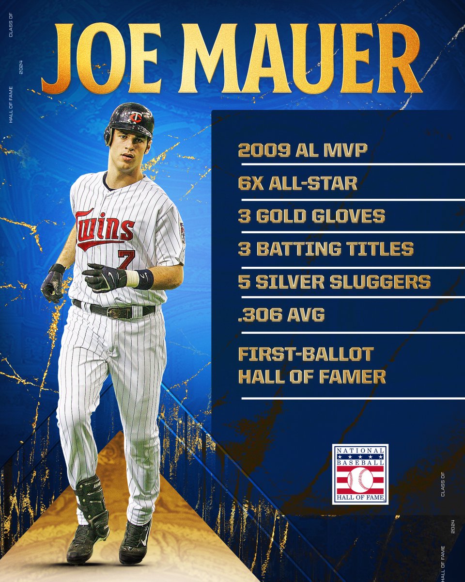 MLB's tweet photo. Well played, Mauer. https://t.co/BmBj5hQKuU