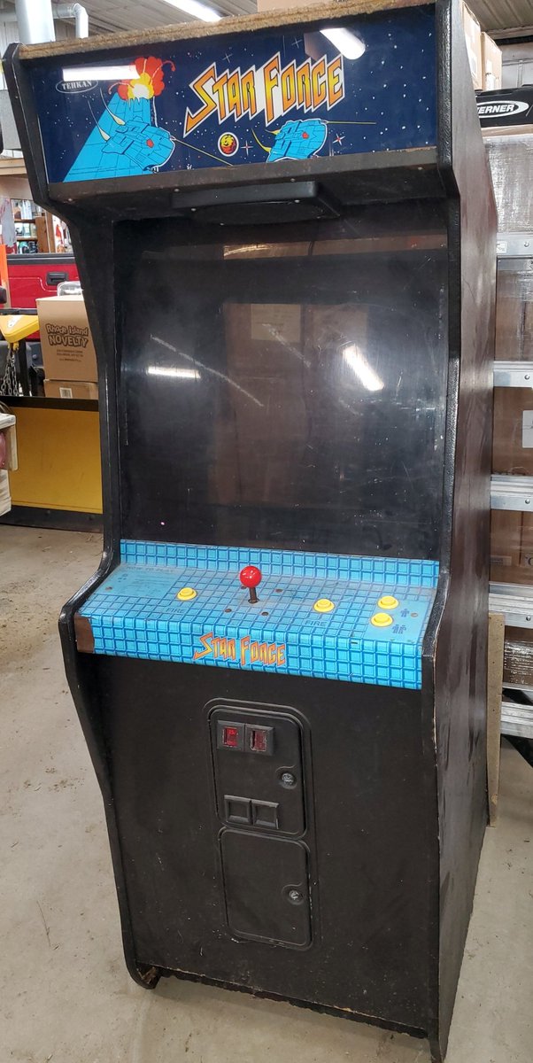 Arcade_Museum's tweet photo. A new donation, Star Force! Released in 1984 by Tehkan (later, Tecmo). This will need testing and some restoration, so it will be some time before it's on the floor. Looking forward to sharing updates when we begin! 😁
#nonprofit #arcade #museum #retrogaming #newtous #donation https://t.co/mNC5OVP3OY