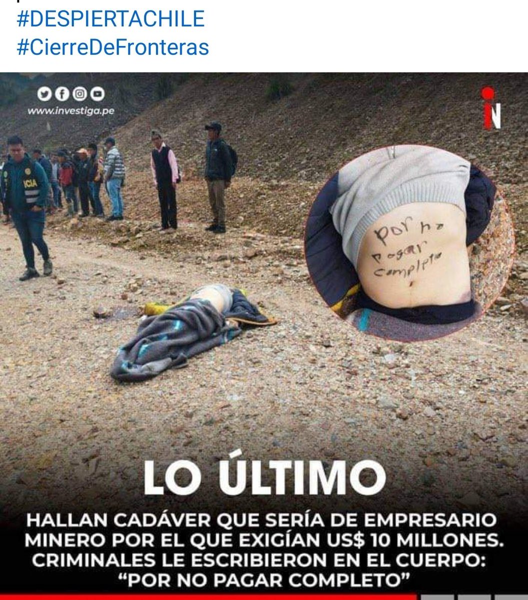 EliPatriota77's tweet photo. Por favor No lo Normalicen ,otro asesinato por estos ilegales y ustedes le siguen dando Trabajo,Arriendos y una moneda en la calle ,los políticos son los culpables que esto siga pasando : 
#SalAlaCalle 
#EsHora 
#SacarlosATodosDeLaMoneda 
#NingúnPoliticoSirve https://t.co/pUgqRjmhaa
