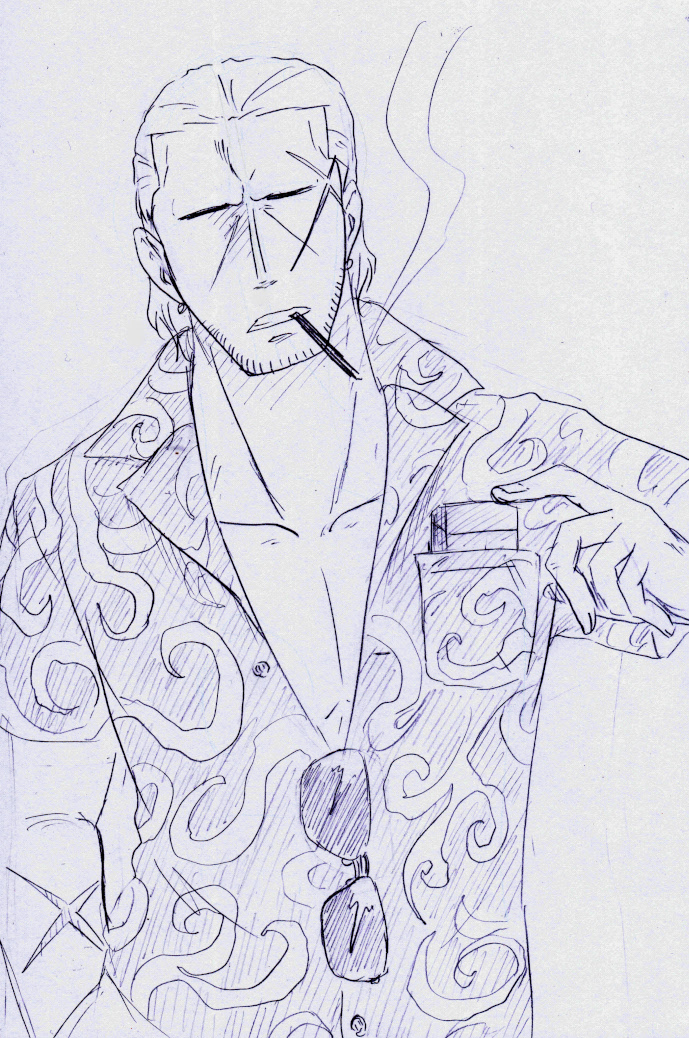 893パロで柄シャツ着た🚬