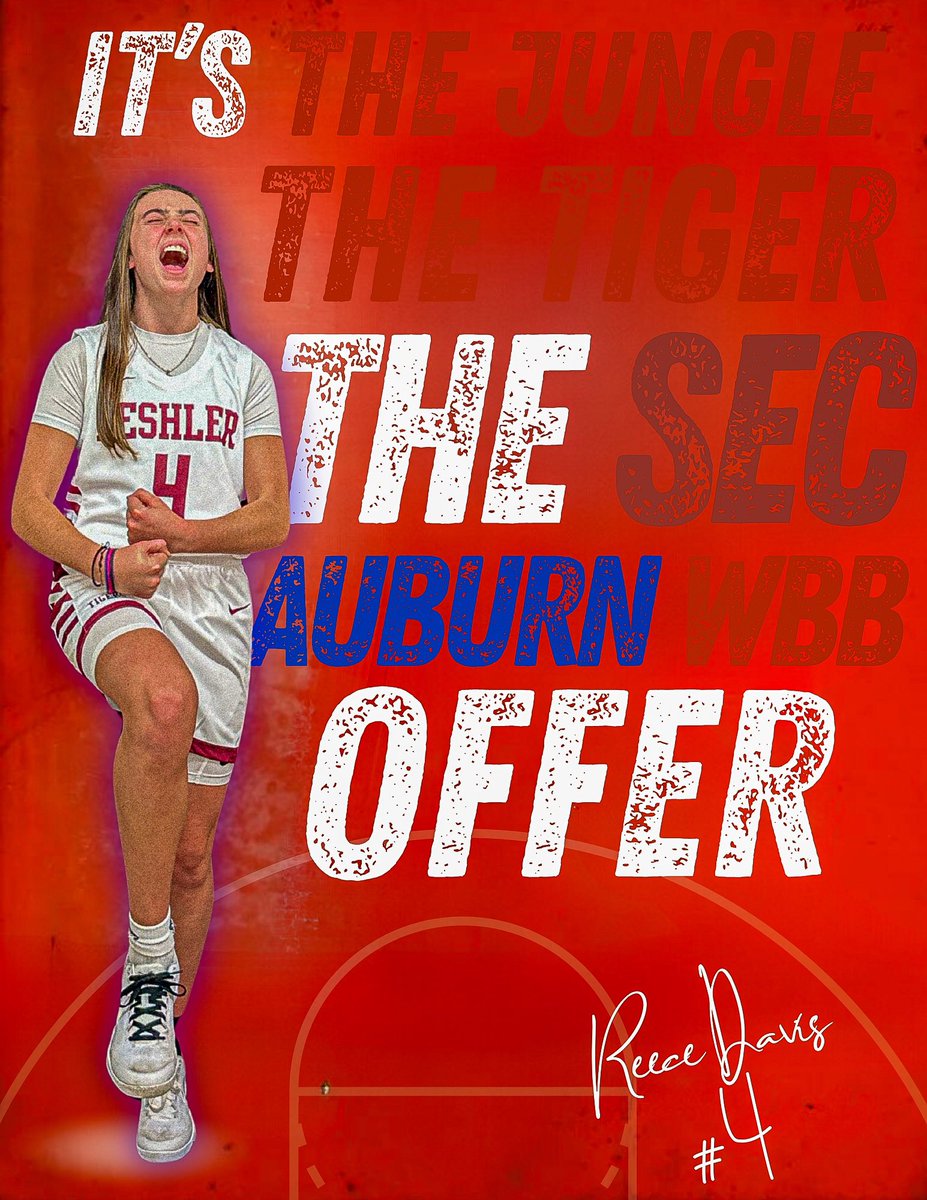 Congratulations to our 9th grader @CrimsonReece4 on her offer to Auburn! @CoachJ_AU Thank you for coming to watch us play tonight! <a href="/DeshlerAthletic/">Deshler Athletics</a> <a href="/FoxSportsShoals/">Fox Sports Shoals</a> <a href="/shoalsports/">Shoals Sports Report</a> <a href="/WorldExposureWB/">World Exposure Report Women’s Basketball</a> <a href="/ALSoStarz/">AL Southern Starz</a>