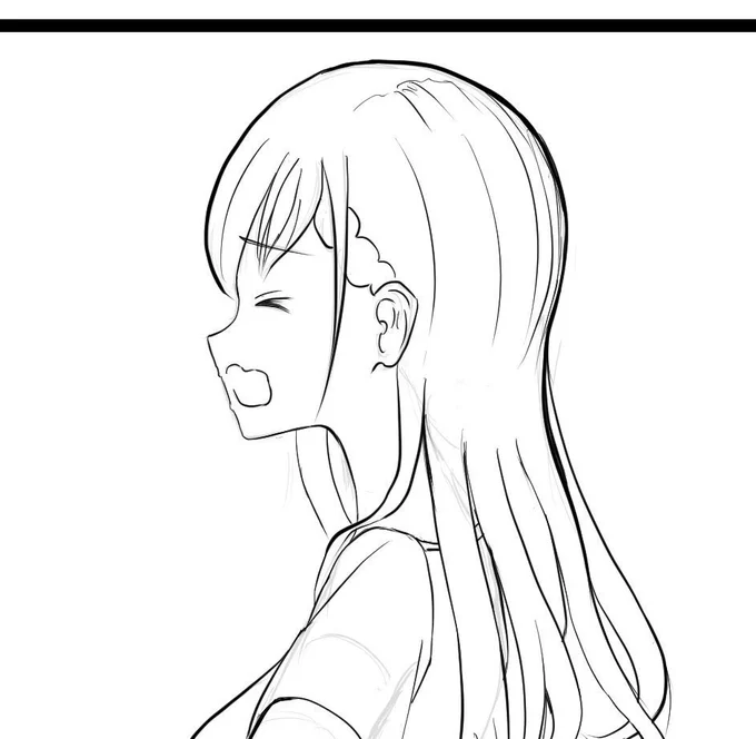 skebではーちゃん依頼貰ってますが時間掛かってしまっているので一旦進捗報告です💦ペン入れまで終わりました。遅くとも明後日までには完成するかと思います! 