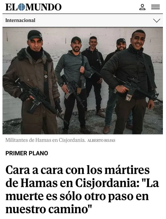 victorfyt's tweet image. El diario El Mundo de España llama «Mártires» a los terroristas de Hamás.
visavis.com.ar/2024/01/23/el-…