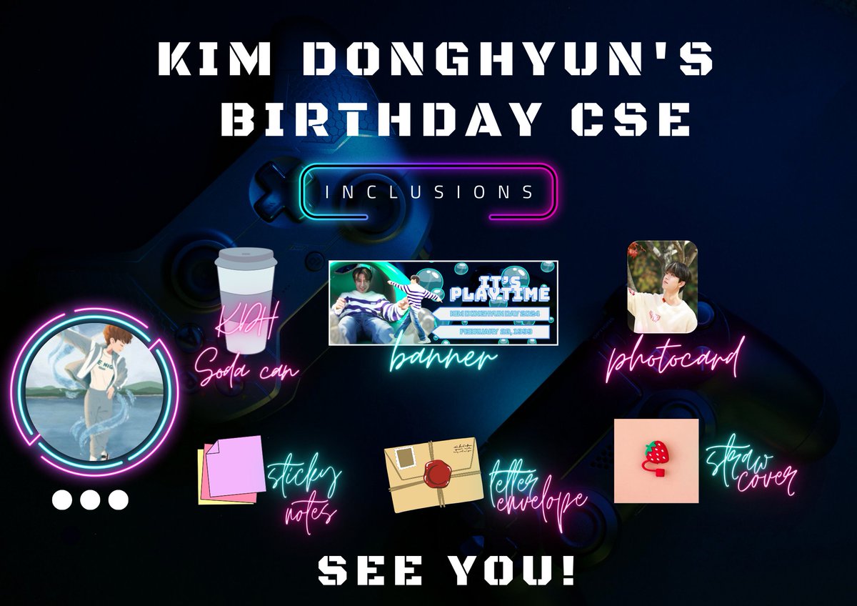 [EVENT]

PH Goldenness! Join us as we celebrate:

It's Playtime! Kim Dong Hyun Birthday CSE 2024

Feb 25, 2023 2-5PM
Cafe Janggeum SM North Edsa
Register here: bit.ly/KDH2024

Limited slots only. See you!

#KimDonghyunDay2024 #ItsPlaytimeKDH
#KimDonghyun <a href="/GoldenChild/">GoldenChild (골든차일드)</a>