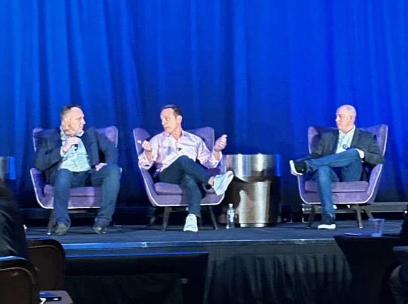 Onstage now exclusively at #T32024: the story of how Good Advice came together via a collaboration betw ⁦@RitholtzWealth⁩ and ⁦@AdvisorEngine⁩ - Rich Cancro, ⁦@michaelbatnick⁩ ⁦@Downtown⁩ break it down.