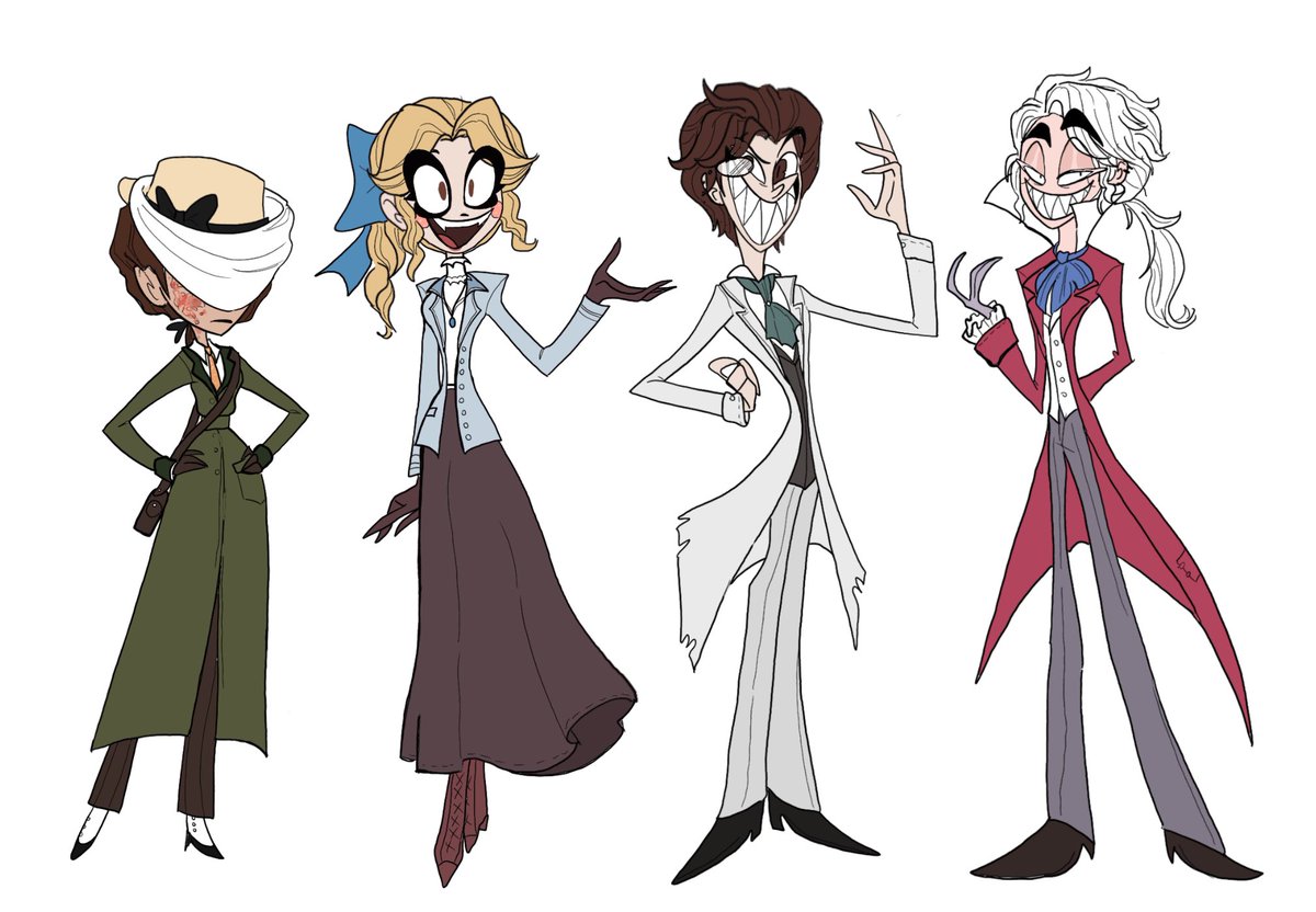 Me and the gang 
#idv #IdentityV #mellyplinius #alicedeross #orpheusidv #frederickkreiburg