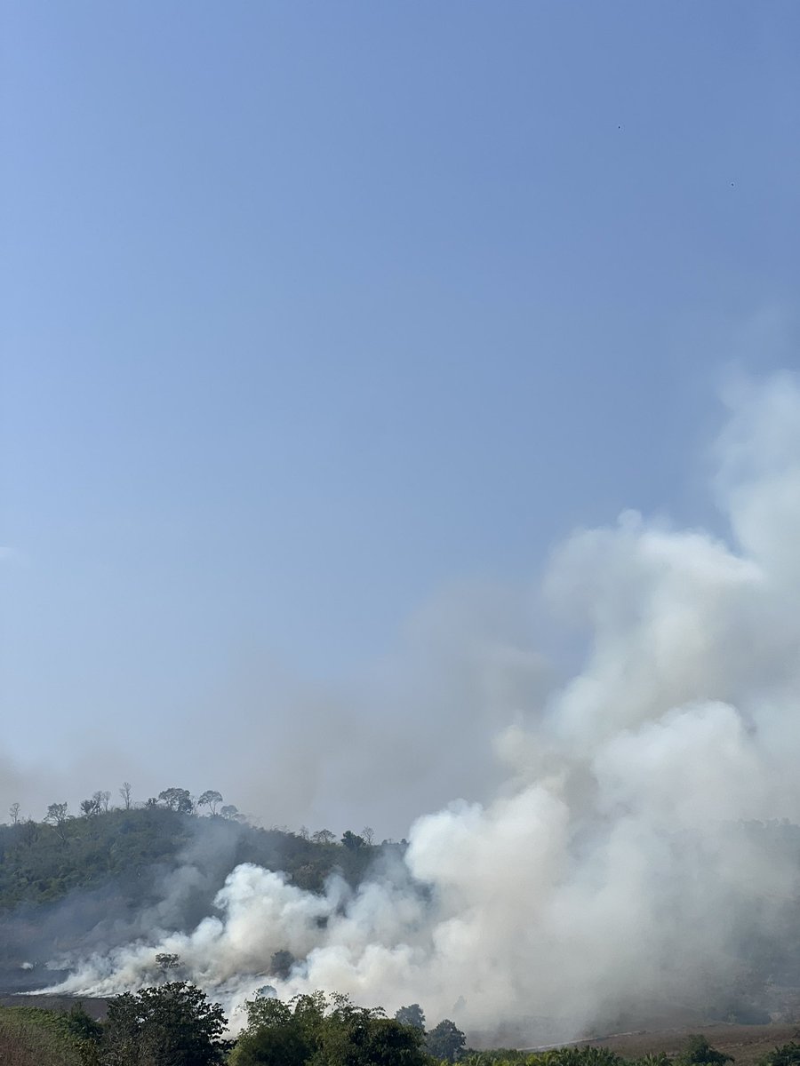 elehelp's tweet photo. 2nd a local entity owned by ‘someone from Bangkok’ with the power to block public roads and clear public land had their staff systematically set fire to a mountain. Still no #BurningBan in place from @Thavisin or @ChiangRaiGov. https://t.co/mYJBi6JZu1 #Thai #AirPollution #Crisis https://t.co/8g19uWe8w7