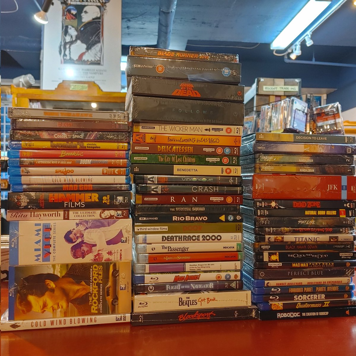 Our first restocks of 2024!

#4kuhd #4kcollection #4kcollector #bluray #bluraycollector #bluraycollection #videostoresstillexist #supportyourlocalvideostore
@ArrowFilmsVideo #arrowvideo @Shout_Studios #shoutstudios