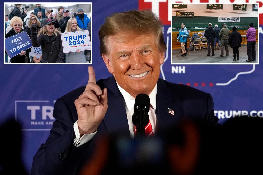 New York Post on X: "Donald Trump projected to hold off ...